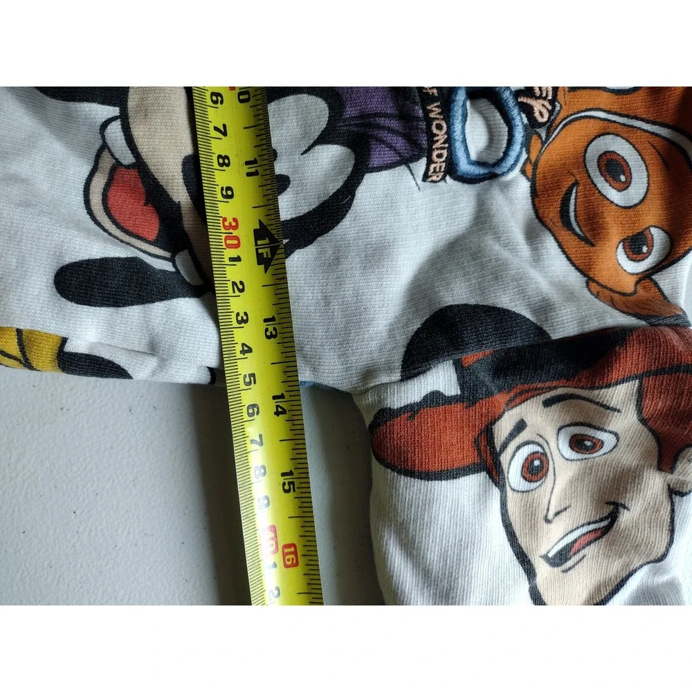 Disney 100 Years of Wonder Kids‎ Sweatshirt Mickey Nemo Stitch Woody Cream 3t/4t